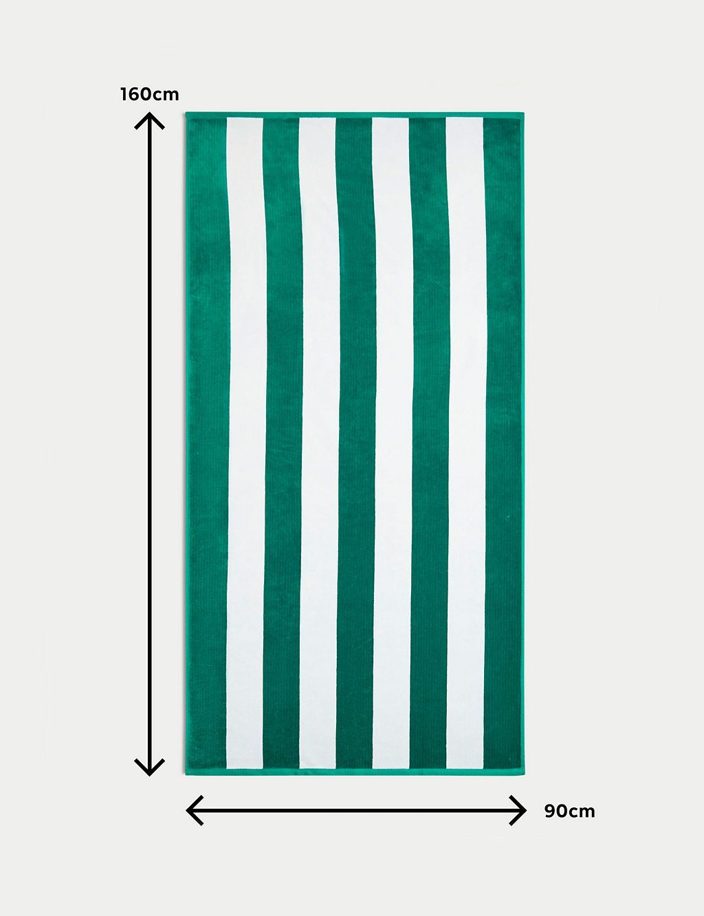 Pure Cotton Striped Sand Resistant Beach Towel
