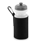 Quadra Water Bottle And Fabric Sleeve Holder Black