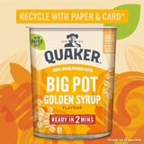 Quaker Oat So Simple Golden Syrup Porridge Cereal Big Pot   76g