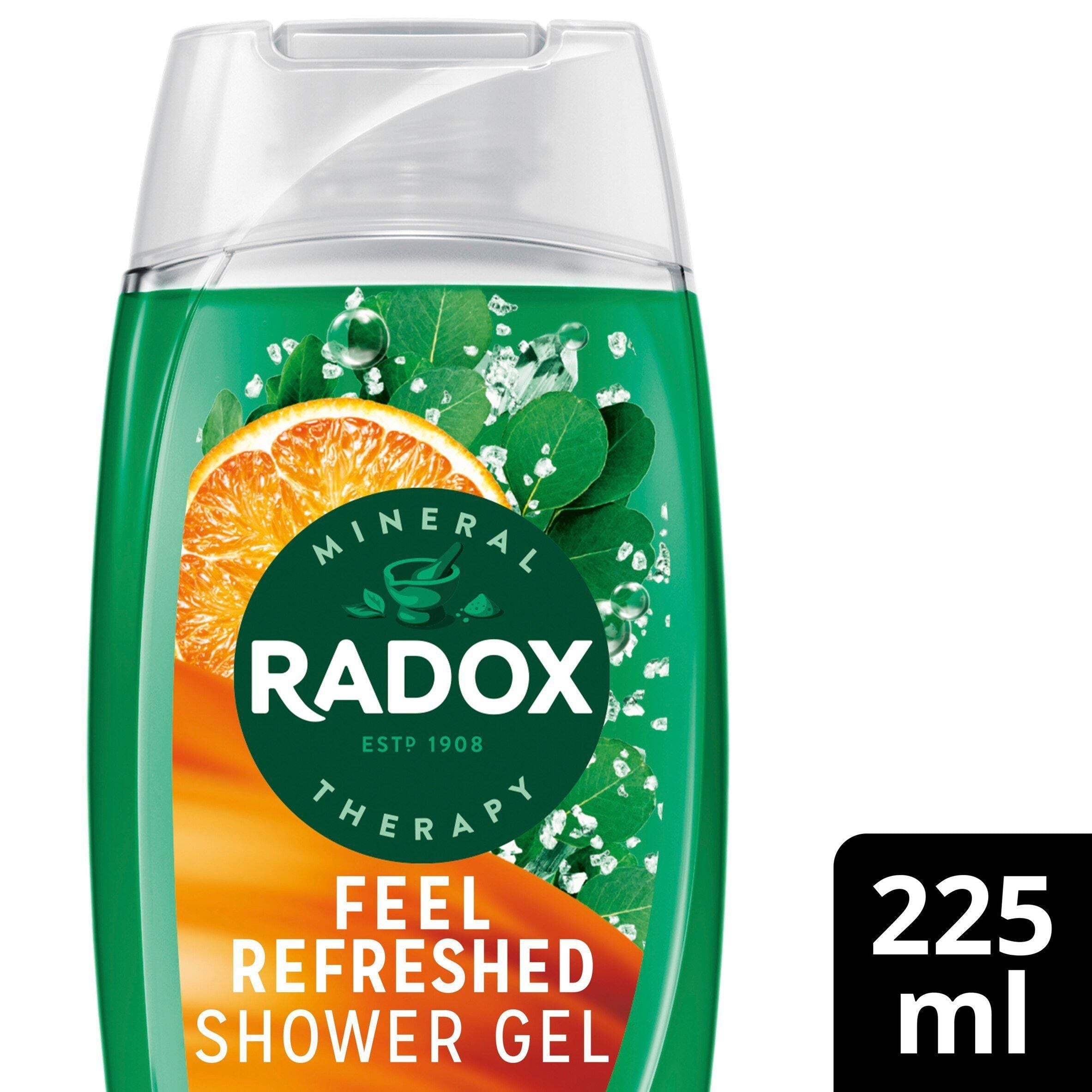 Radox Feel Refreshed Shower Gel Eucalyptus &amp;amp; Citrus Oil Body Wash 225ml