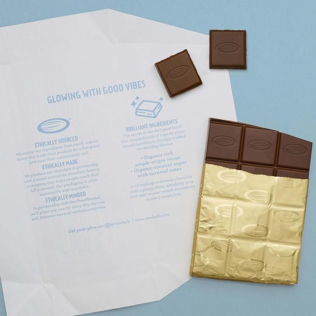 Raw Halo Vegan Dark 76% Chocolate Bar   70g