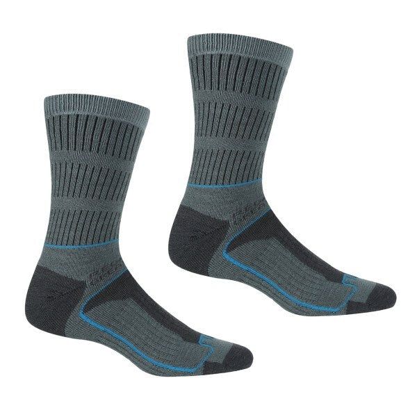 Regatta Womens Samaris 3 Season Boot Socks (3-5) Stormy Sea/Niagra Blue / 0.15EA