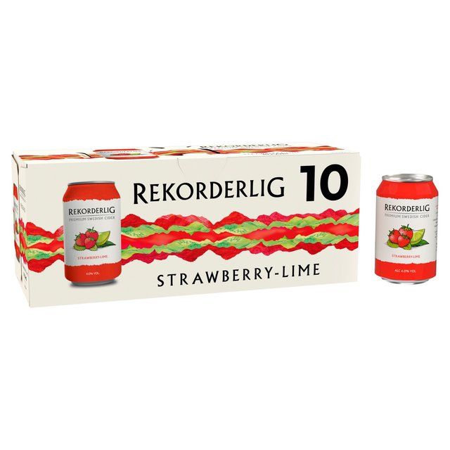 Rekorderlig Strawberry &amp;amp; Lime Cider   10 x 330ml