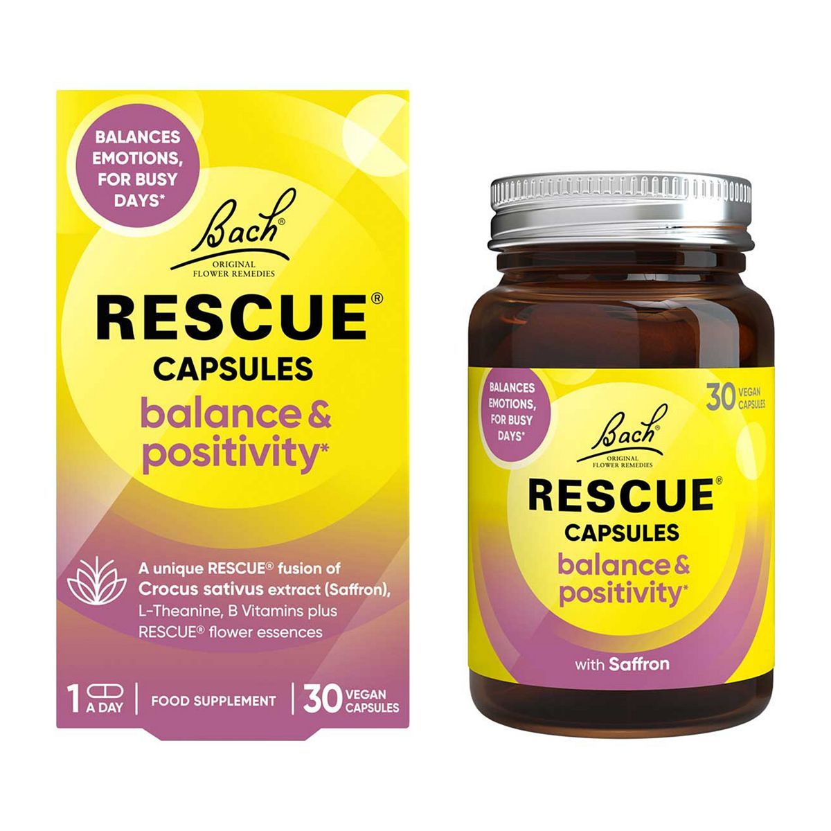 Rescue Balance &amp;amp; Positivity Capsules 30s