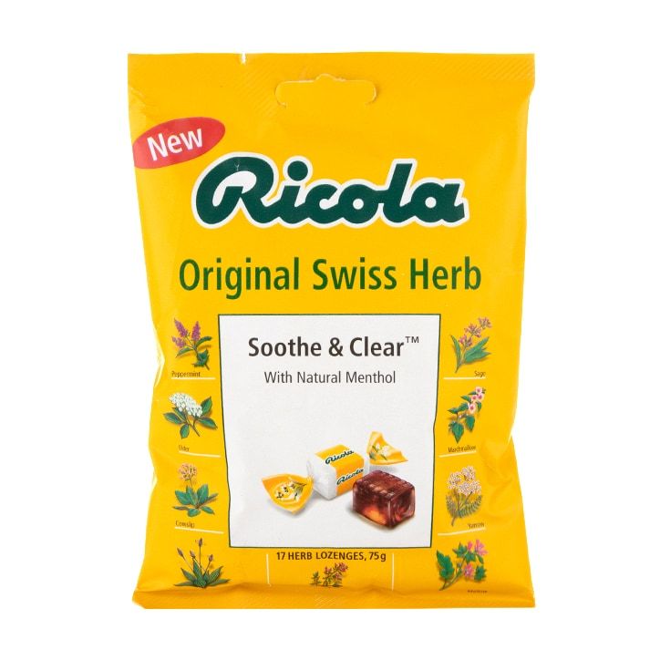Ricola Soothe &amp;amp; Clear Original Swiss Herb 17 Lozenges