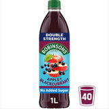 Robinsons Double Strength Apple &amp;amp; Blackcurrant No Added Sugar Fruit Squash