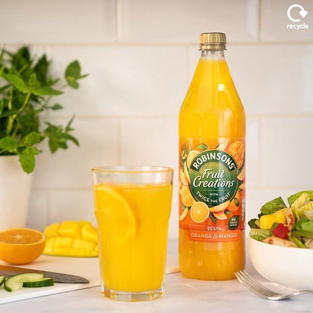 Robinsons Fruit Creations Orange &amp;amp; Mango No Added Sugar   1L