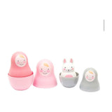 Rosa &amp;amp; Bo Pink Pastel Nesting Babies with Chiming Bo Bunny
