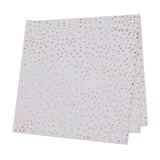 Rose Gold Dots Napkins   16 per pack