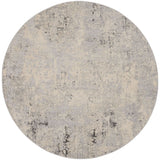 Rustic Textures Mottled Grey Circle Rug, 160 cm