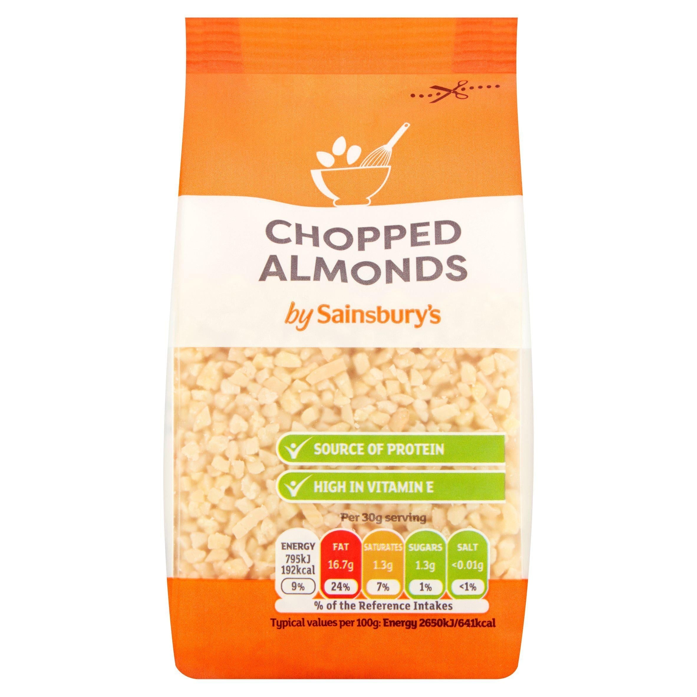 Sainsbury's Almonds Chopped 100g