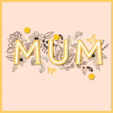 Sainsbury's Birthday Mum Card Gold Stand-Off Letters Greeting Card