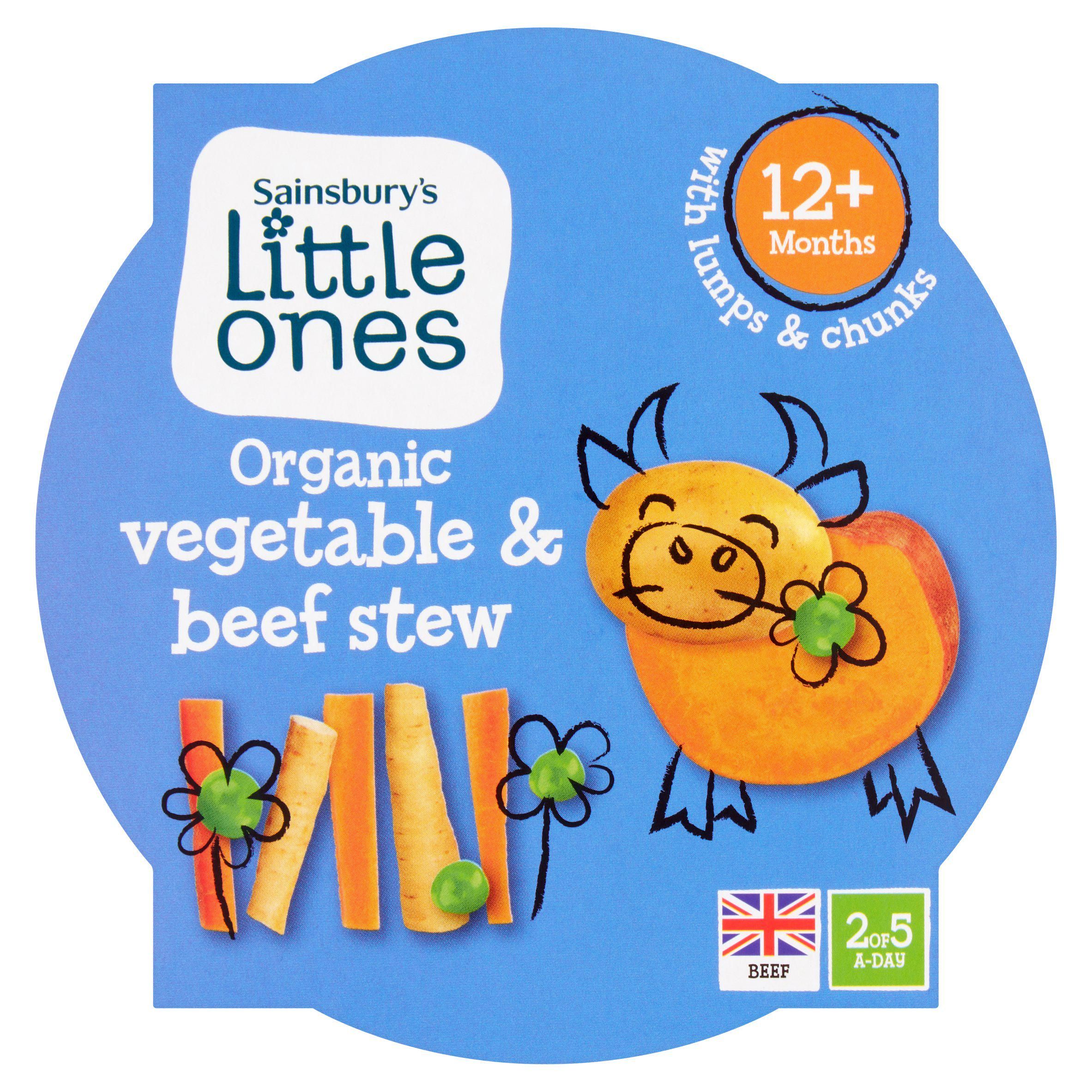 Sainsbury's Little Ones Organic Vegetable &amp;amp; Beef Stew 12+ Months 200g