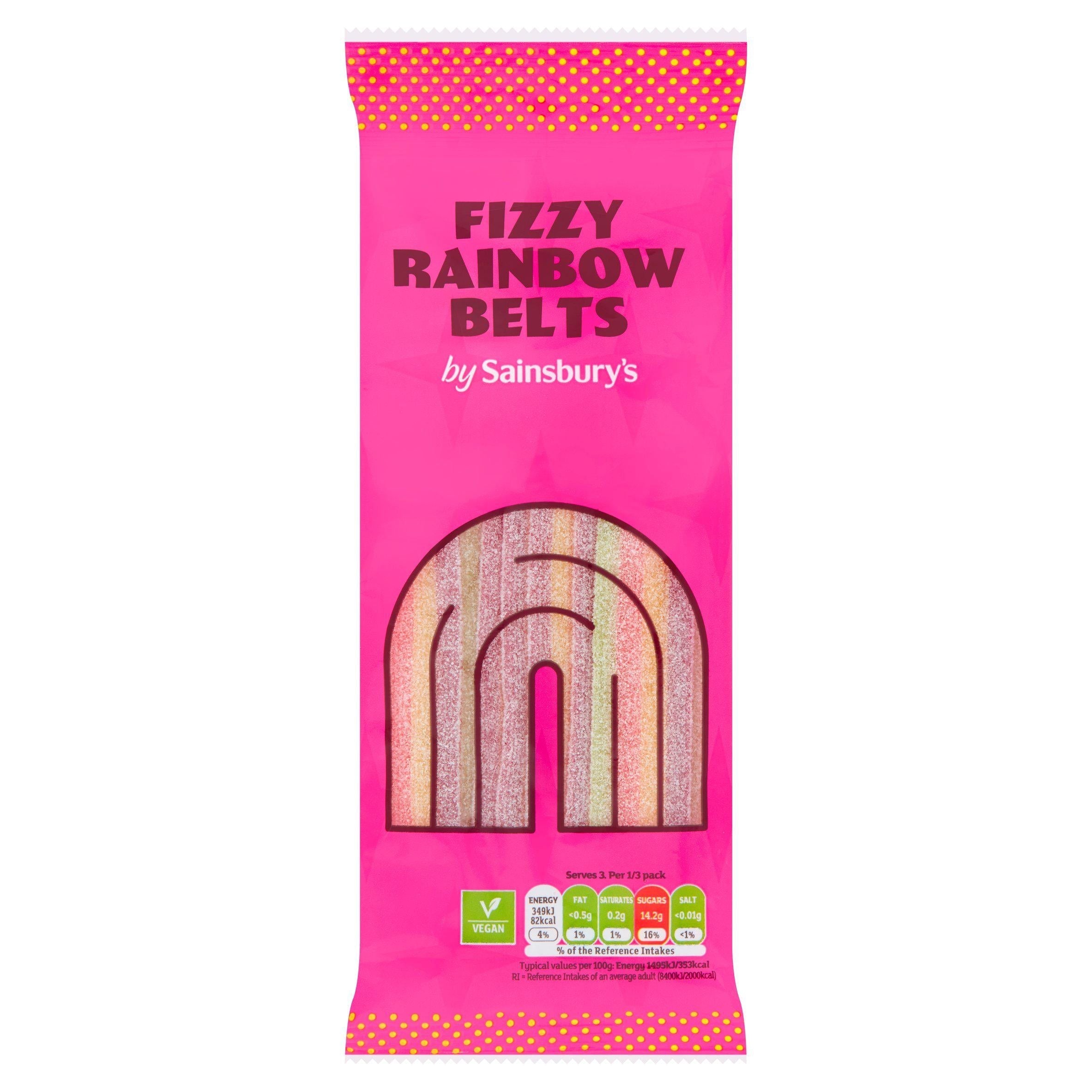 Sainsbury's Rainbow Belt Sweets 70g&amp;nbsp;