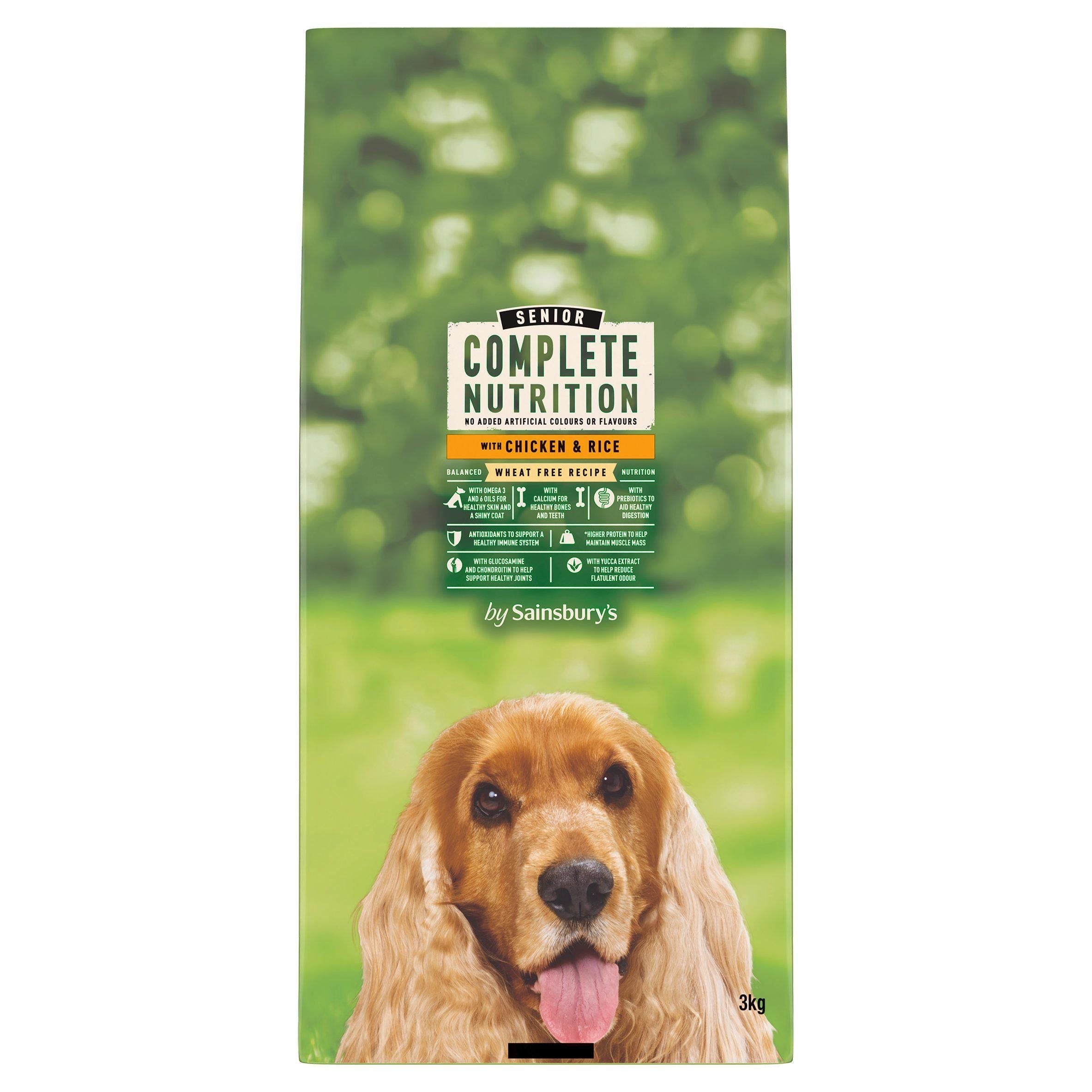 Sainsbury's Senior Complete Nutrition with Chicken &amp;amp; Rice 3kg