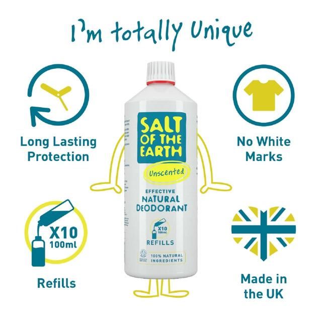 Salt of the Earth Natural Deodorant Spray Refill   1L