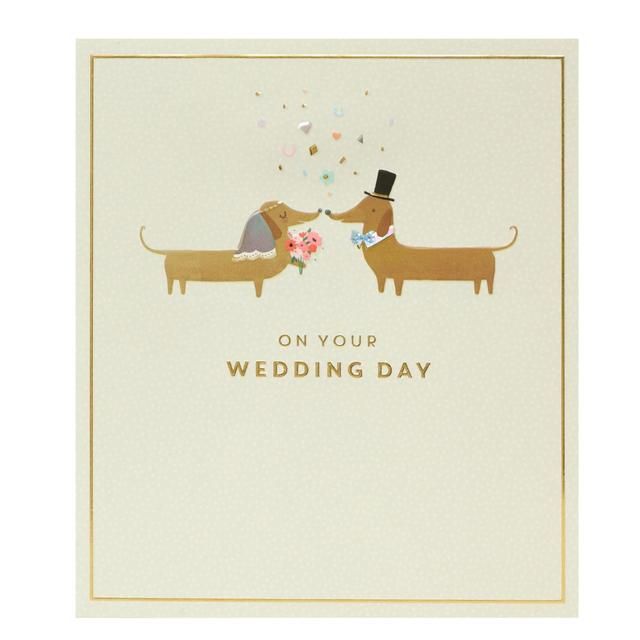 Sausage Dog Wedding Card