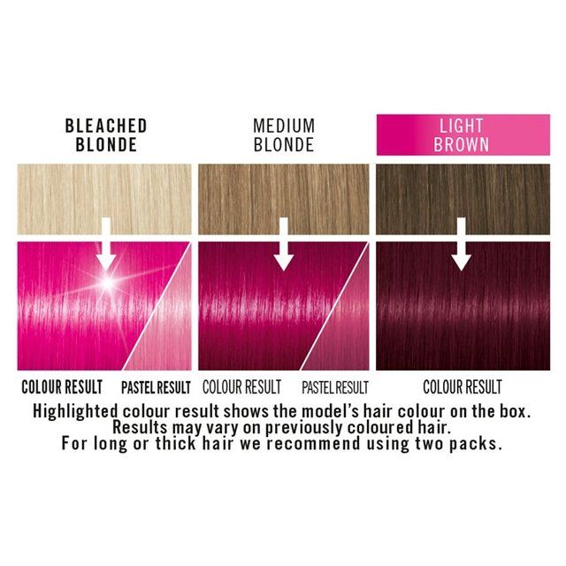 Schwarzkopf Live Shocking Pink 93 Ultra Brights Semi-Perm Hair Dye