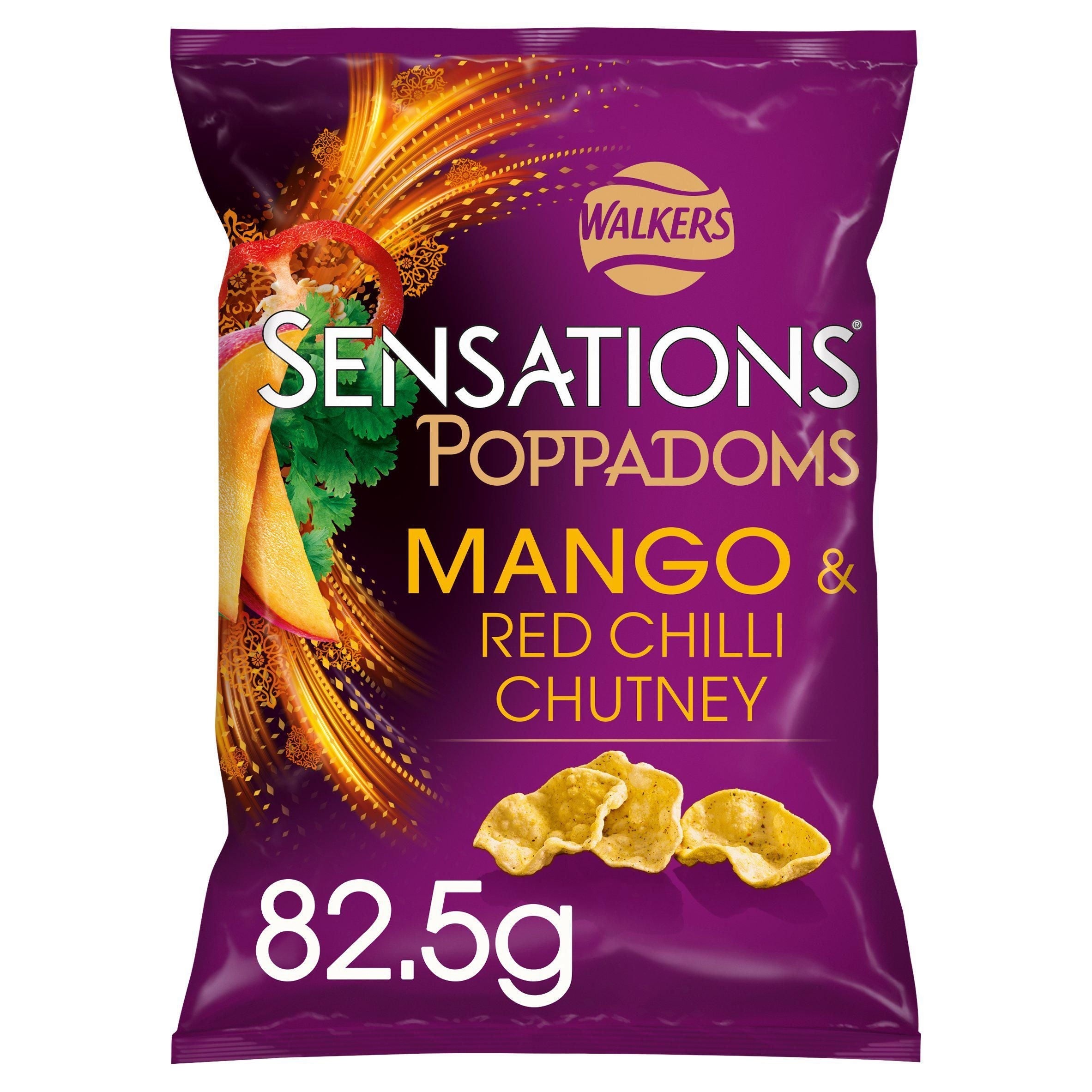Sensations Mango &amp;amp; Chilli Chutney Sharing Poppadoms 82.5g