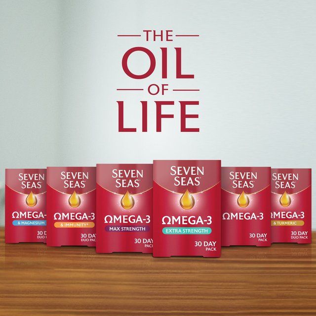 Seven Seas Omega-3 Fish Oil Extra Strength with Vitamin D 30 Capsules   30 per pack