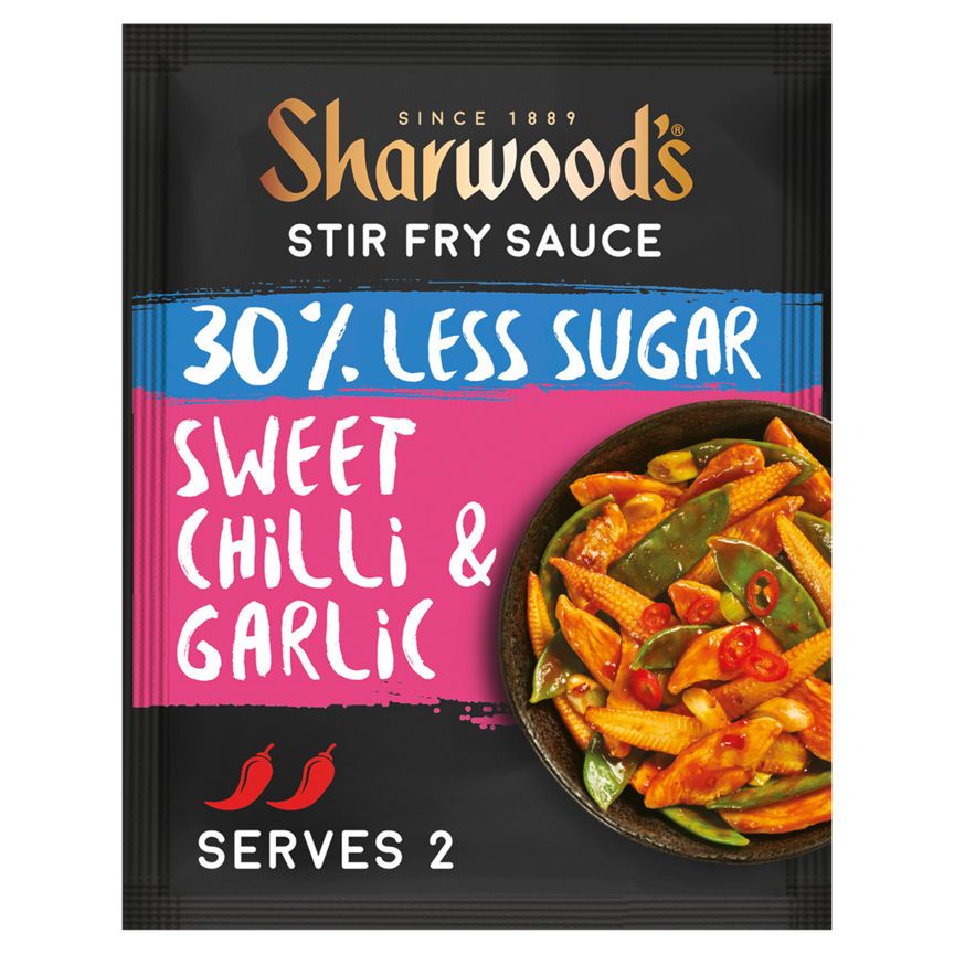 Sharwood's 30% Less Sugar Sweet Chilli &amp;amp; Garlic Stir Fry Sauce