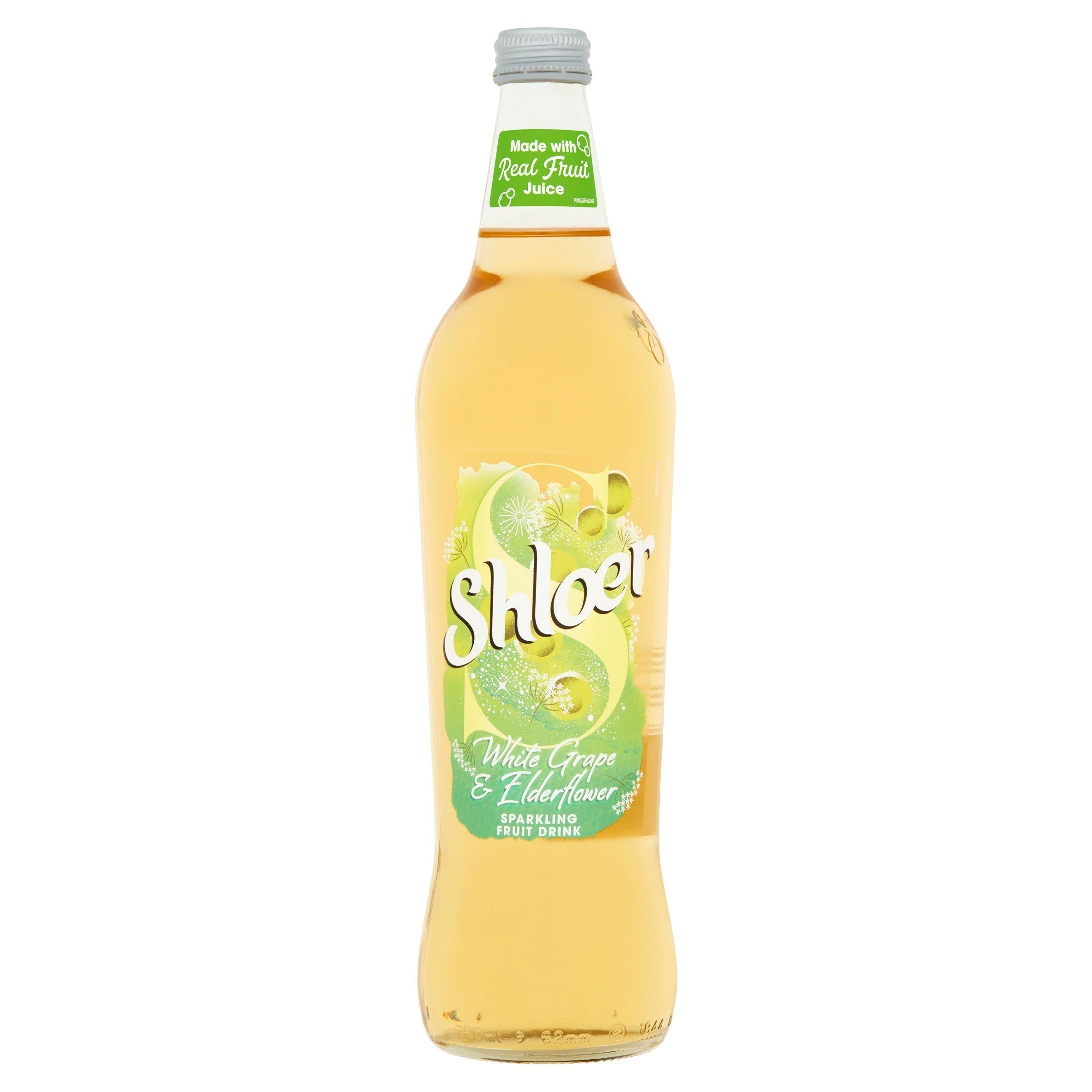 Shloer Elderflower &amp;amp; White Grape Sparkling Juice Drink 750ml