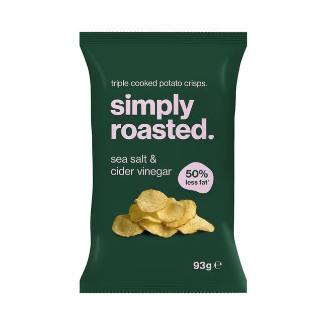 Simply Roasted Sea Salt &amp;amp; Cider Vinegar Crisps   93g
