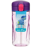 Sistema Hydrate 520ml Quick Flip Lid Bottle (Colours Vary)