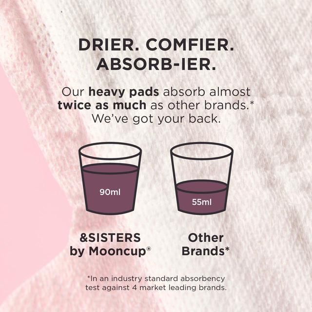 &SISTERS by Mooncup Organic Cotton Pads Mixed Day & Night   20 per pack - McGrocer