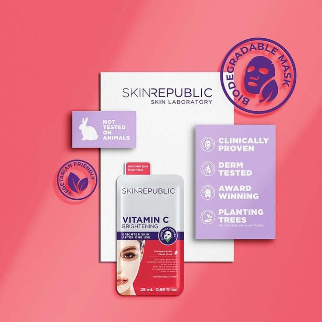 Skin Republic Biodegradable Brightening Vitamin C Sheet Face Mask