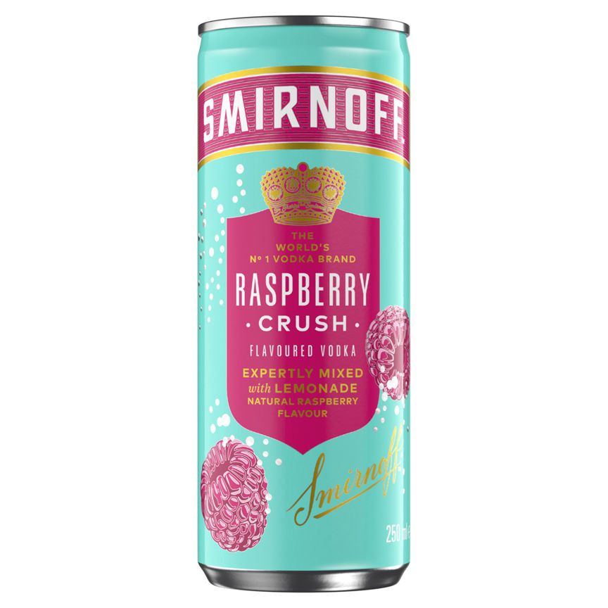 Smirnoff Raspberry Crush &amp;amp; Lemonade Ready To Drink Premix Can