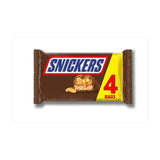 Snickers Caramel Nougat Peanuts &amp;amp; Milk Chocolate Snack Bars Multipack   4 x 41.7g