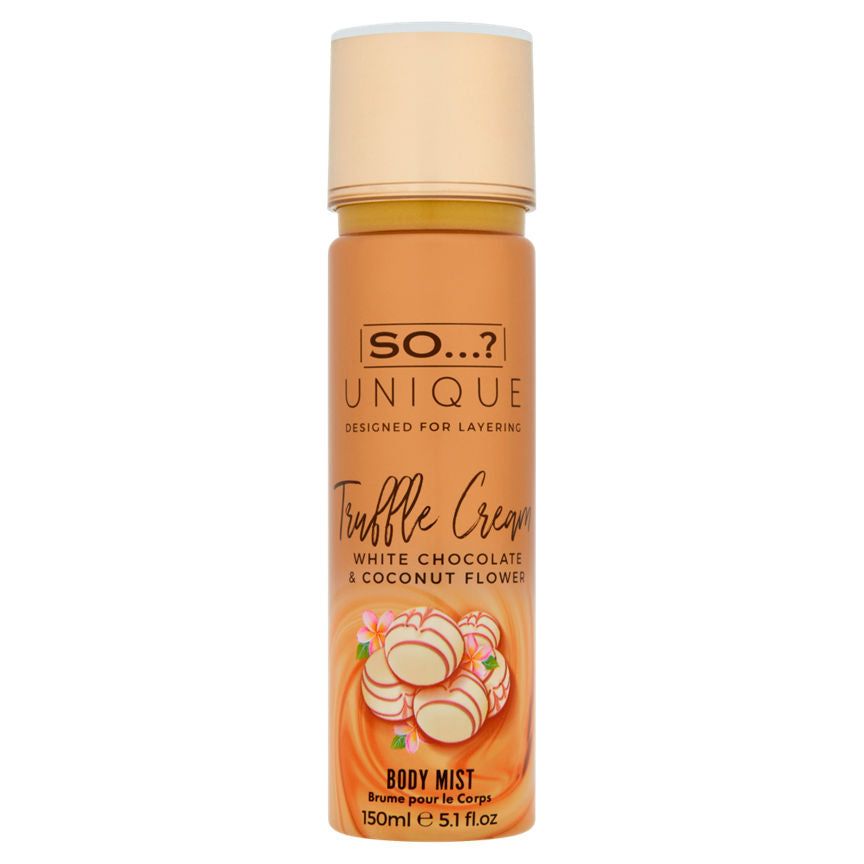 So...? Unique Truffle Cream White Chocolate &amp;amp; Coconut Flower Body Mist
