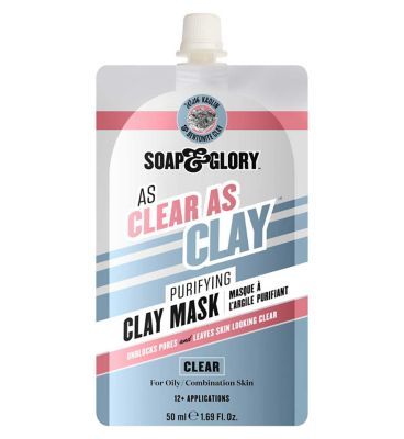 Soap &amp;amp; Glory As Clear As Clay Purifying Clay Face Mask 50ml