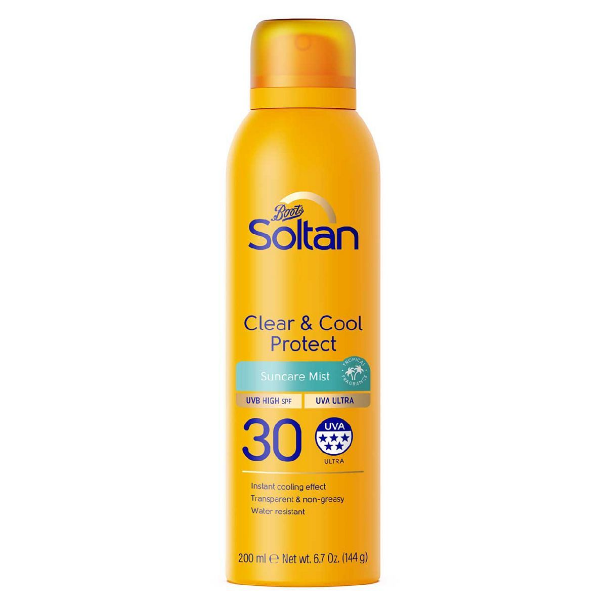 Soltan Clear &amp;amp; Cool Protect Suncare Mist SPF30 200ml