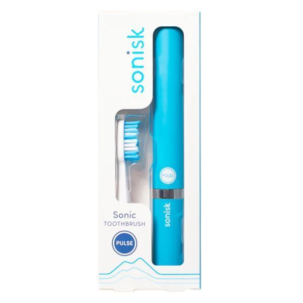 Sonisk Pulse Battery Powered Travelling Toothbrush Brilliant Blue