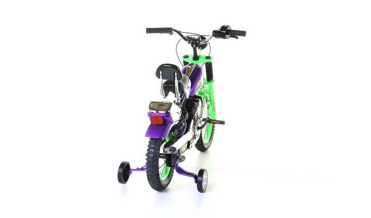 Spike Chopper 14 inch Wheel Size Kids Beginner Bike - Green